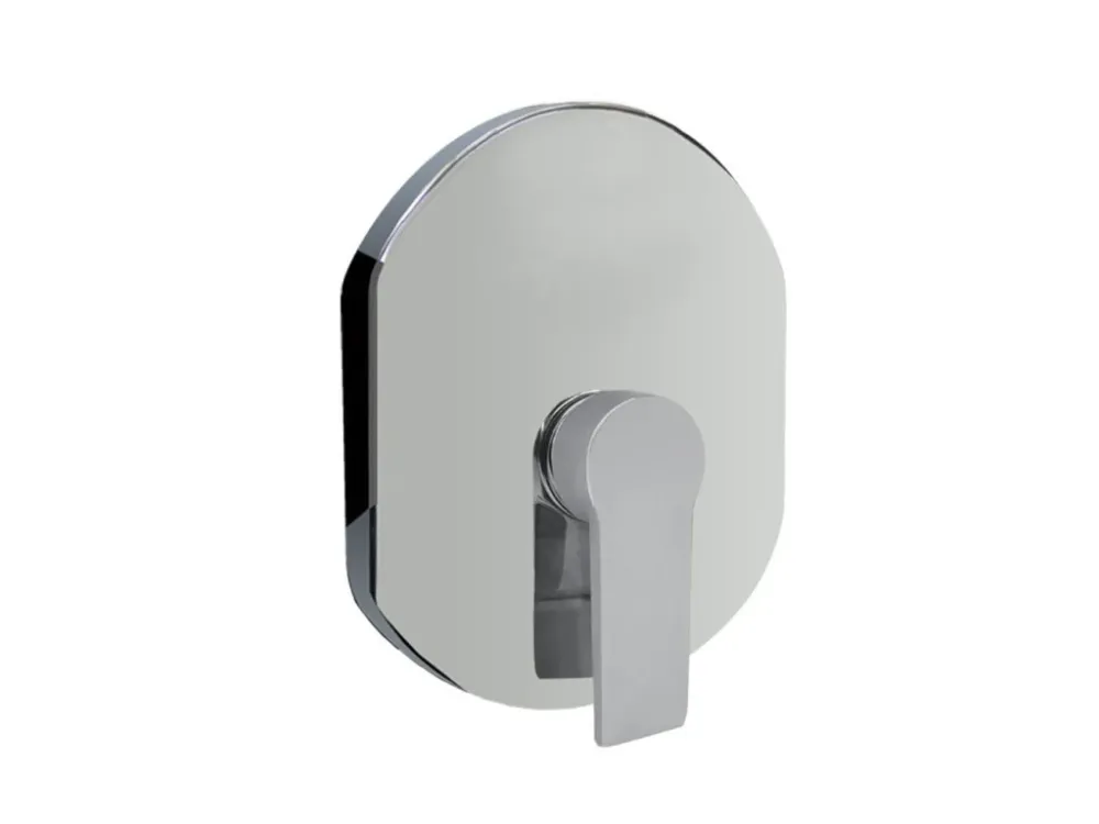 Mereo Dita sprchová podomítková baterie bez přepínače Mbox oválný kryt mosaz chrom CBE60105DB Expresní Doručení