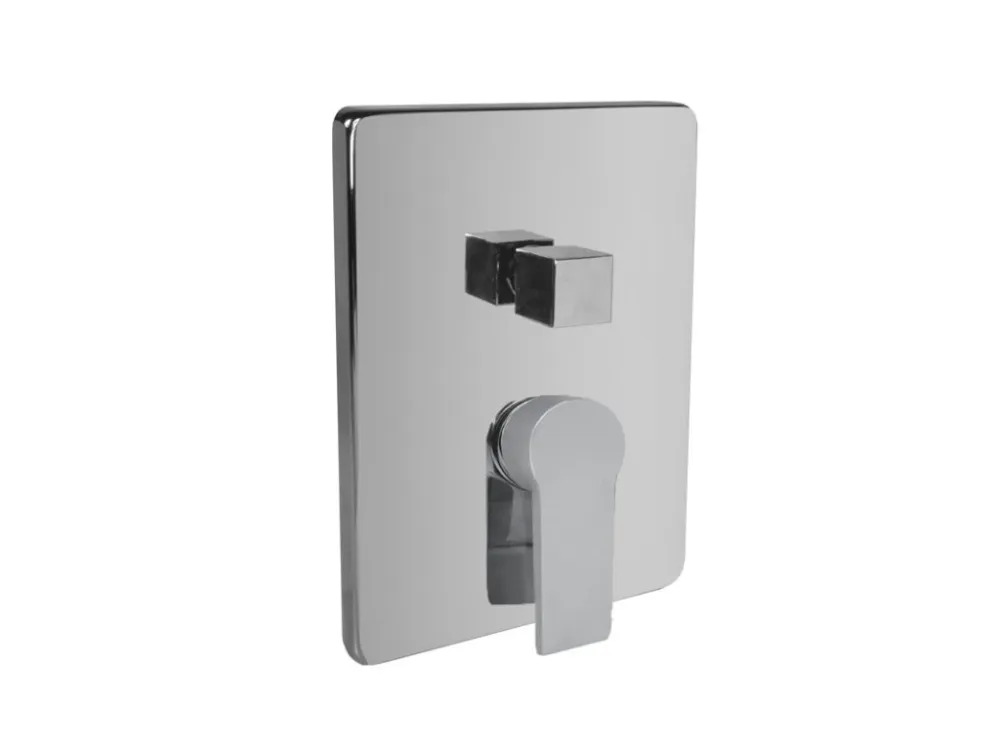 Mereo Dita sprchová podomítková baterie s přepínačem Mbox hranatý kryt mosaz chrom CBE60106DC Vysoce Kvalitní