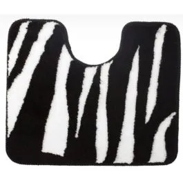 Sealskin Safari koupelnová podložka 60x50 cm pod WC bílá-černá 293557619 Víkendová Akce