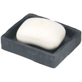 Vrácení Zdarma Wenko Slate Rock miska na mýdlo Stojící černá-šedá 17922100