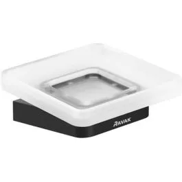 Ravak 10° miska na mýdlo Nástěnné černá-bílá X07P556 Výprodej