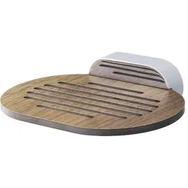 Aktuální BISK Bergen miska na mýdlo Nástěnné chrom-dřevo 07053