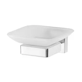 Hit Sezóny Omnires Lift miska na mýdlo Nástěnné chrom-bílá 8159CR