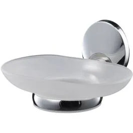 BISK Emotion miska na mýdlo Nástěnné chrom-bílá 03113 Sezónní Sleva