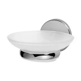 BISK Chroma miska na mýdlo Nástěnné chrom-bílá 01428 Finální Výprodej