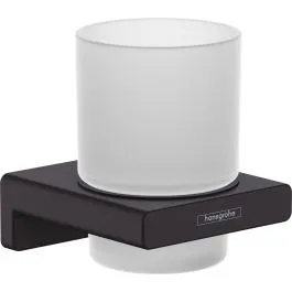 Hansgrohe AddStoris kelímek na kartáčky bílá-černá 41749670 Must-Have