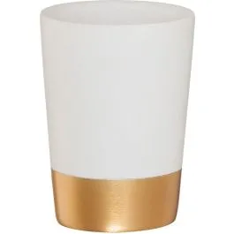 Sealskin Glossy kelímek na kartáčky bílá-zlatá 362320449 Vrácení Zdarma