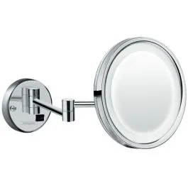 Hansgrohe Logis Universal kosmetické zrcátko 21.7x21.7 cm kulaté s podsvícením chrom 73570000 Cenový Hit