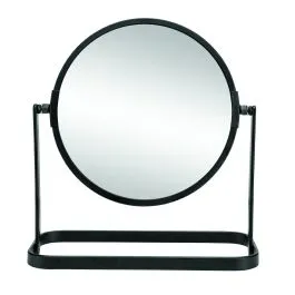 Sleva Kleine Wolke Framework kosmetické zrcátko 17.5x19.5 cm kulaté černá 8042926886