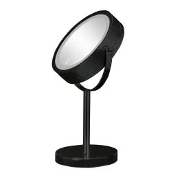 Nová Kolekce Kleine Wolke LED Mirror kosmetické zrcátko 17.5x29.5 cm kulaté s podsvícením černá 5887926886
