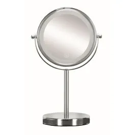 Oblíbený Kleine Wolke LED Mirror kosmetické zrcátko 17.5x17.5 cm kulaté s podsvícením chrom 5887124886