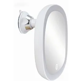 Kleine Wolke LED Mirror kosmetické zrcátko 21.5x21.5 cm kulaté s podsvícením bílá 8098100886 Hit Sezóny