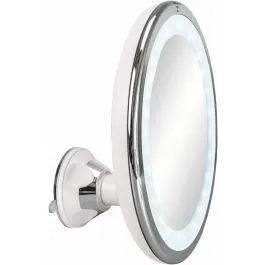 Kleine Wolke LED Mirror kosmetické zrcátko 20x20 cm kulaté s podsvícením chrom 8099127886 Autentický
