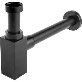 Ferro Quadro sifon k umyvadlu lahvová černá S280-BL Nízká Cena