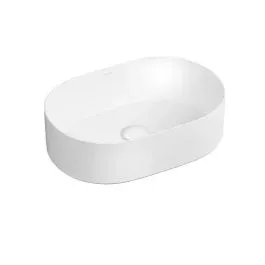 Rychlé Dodání Oltens Lom Thin umyvadlo 45x30 cm oválné na pult bílá 40827000