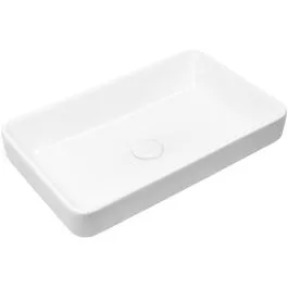 Finální Výprodej Oltens Fossa umyvadlo 55x34 cm obdélníkový na pult bílá 40801000