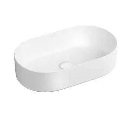 Oltens Lom Thin umyvadlo 52x30 cm oválné na pult bílá 40828000 Tovární Cena