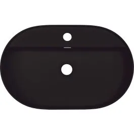 Akční Cena Deante Silia umyvadlo 55x35 cm oválné na pult černá CQS_NU6B