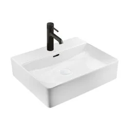 Ksuro 100 umyvadlo 50.5x43 cm obdélníkový na pult bílá 21001000 Horká Nabídka