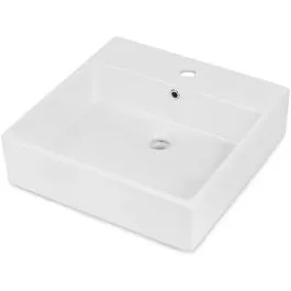 Cenový Hit Deante Temisto umyvadlo 50x50 cm čtvercový na pult bílá CDT_6U5S