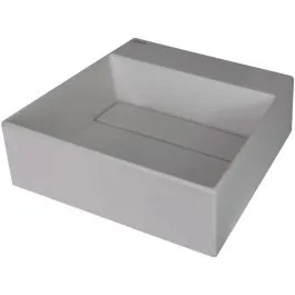 Autentický Deante Correo umyvadlo 40x40 cm čtvercový na pult šedá/kámen CQR_SU4M