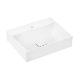 Značkový Hansgrohe Xevolos E umyvadlo 60x48 cm obdélníkový na pult bílá 61094450