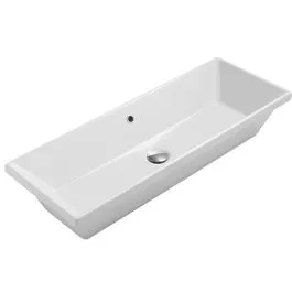 Globo Stockholm umyvadlo 90x34 cm obdélníkový zápustný bílá FO090.BI Nejlepší Cena