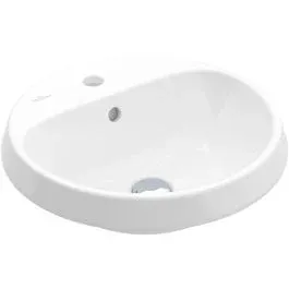 Autentický Villeroy & Boch Architectura umyvadlo 45x45 cm kulatý zápustný bílá 5A654601