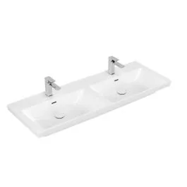 Akce Villeroy & Boch Subway 3.0 umyvadlo 130x47 cm obdélníkový klasický-dvojitý bílá 4A71D5R1