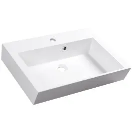 Zlevněný Sapho Orinoko umyvadlo 60x45 cm obdélníkový klasický-na pult bílá OR060