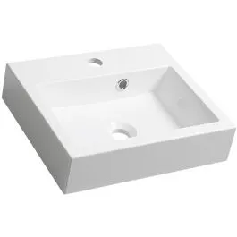 Zlevněný Sapho Orinoko umyvadlo 42x36 cm obdélníkový klasický-na pult bílá OR042