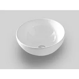 Art Ceram La Ciotola umyvadlo 46x46 cm kulatý na pult bílá LCL00101;00 Nejlepší Cena