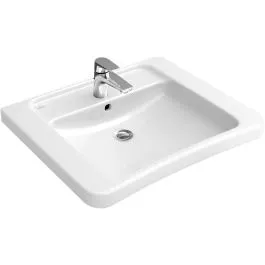 Vysoce Kvalitní Villeroy & Boch Vita umyvadlo 65x55 cm obdélníkový klasický pro osoby se zdravotním postižením bílá 51786701