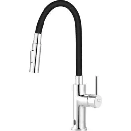 Časově Omezené Ferro Distanza kuchyňská baterie stojící chrom-černá BDZ4B