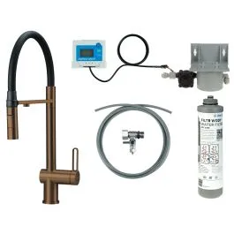 Vrácení Zdarma Deante Magnetic startovací sada s kuchyňskou baterií stojící hnědá BRMFC75M