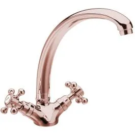 Zlevněný Sapho Antea kuchyňská baterie stojící růžová/fialová-zlatá/staré zlato 3117