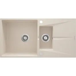 Výprodej Deante Corio granitový dřez 97x50 cm béžová ZRC_5513
