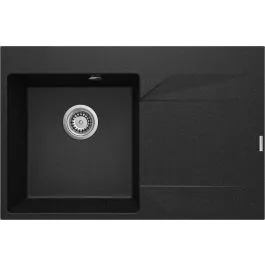 Vrácení Zdarma Deante Evora granitový dřez 76x50 cm šedá/grafitová/onyx ZQJ_211P