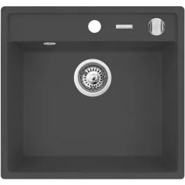 Pyramis Camea granitový dřez 53x50 cm černá 070058201 Cenová Bomba