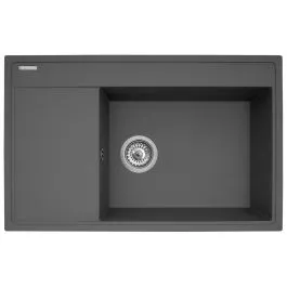 Sleva Pyramis Camea granitový dřez 79x50 cm šedá/grafitová/onyx 070091601