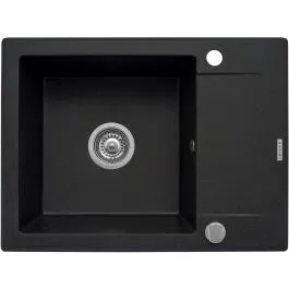 Levný Pyramis Korfu granitový dřez 62x46 cm šedá/grafitová/onyx 070060501