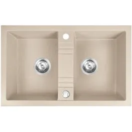 Ferro Mezzo II granitový dřez 78x48 cm béžová DRGM2/48/78SA Aktuální