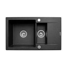 Pyramis Korfu granitový dřez 78x46 cm černá 070061501 Kup Teď