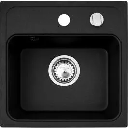 Kup Teď Pyramis Camea granitový dřez 40x40 cm černá 070013501