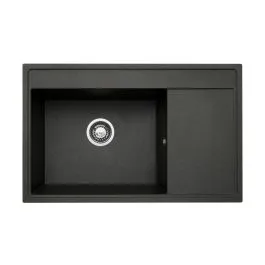 Pyramis Camea granitový dřez 79x50 cm černá 070074301 Výhodná Nabídka