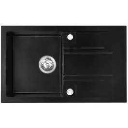 Ferro Mezzo II granitový dřez 78x48 cm šedá/grafitová/onyx DRGM48/78BA Super Cena
