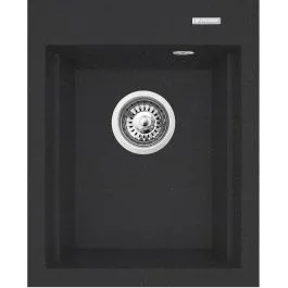 Autentický Pyramis Siros granitový dřez 48x39 cm černá 070180312
