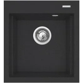 Pyramis Siros granitový dřez 47x51.5 cm černá 070084301 Novinka
