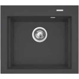 Nejlepší Cena Pyramis Siros granitový dřez 57x51.5 cm černá 070085101