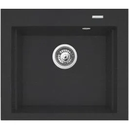 Pyramis Siros granitový dřez 57x51.5 cm černá 070084901 Dokud Zásoby Vydrží